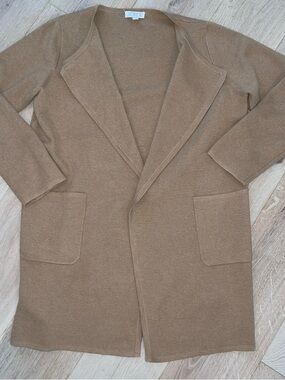 J.Crew Camel Knit open front cardigan size medium